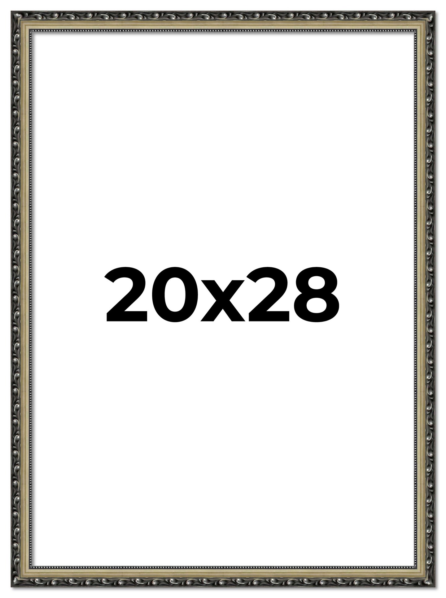 20x28 Museum-Quality Picture Frame with UV-Resistant Acrylic & Acid-Free Backing, Available in 4 Finishes - Gold, Silver, Bronze, and Black