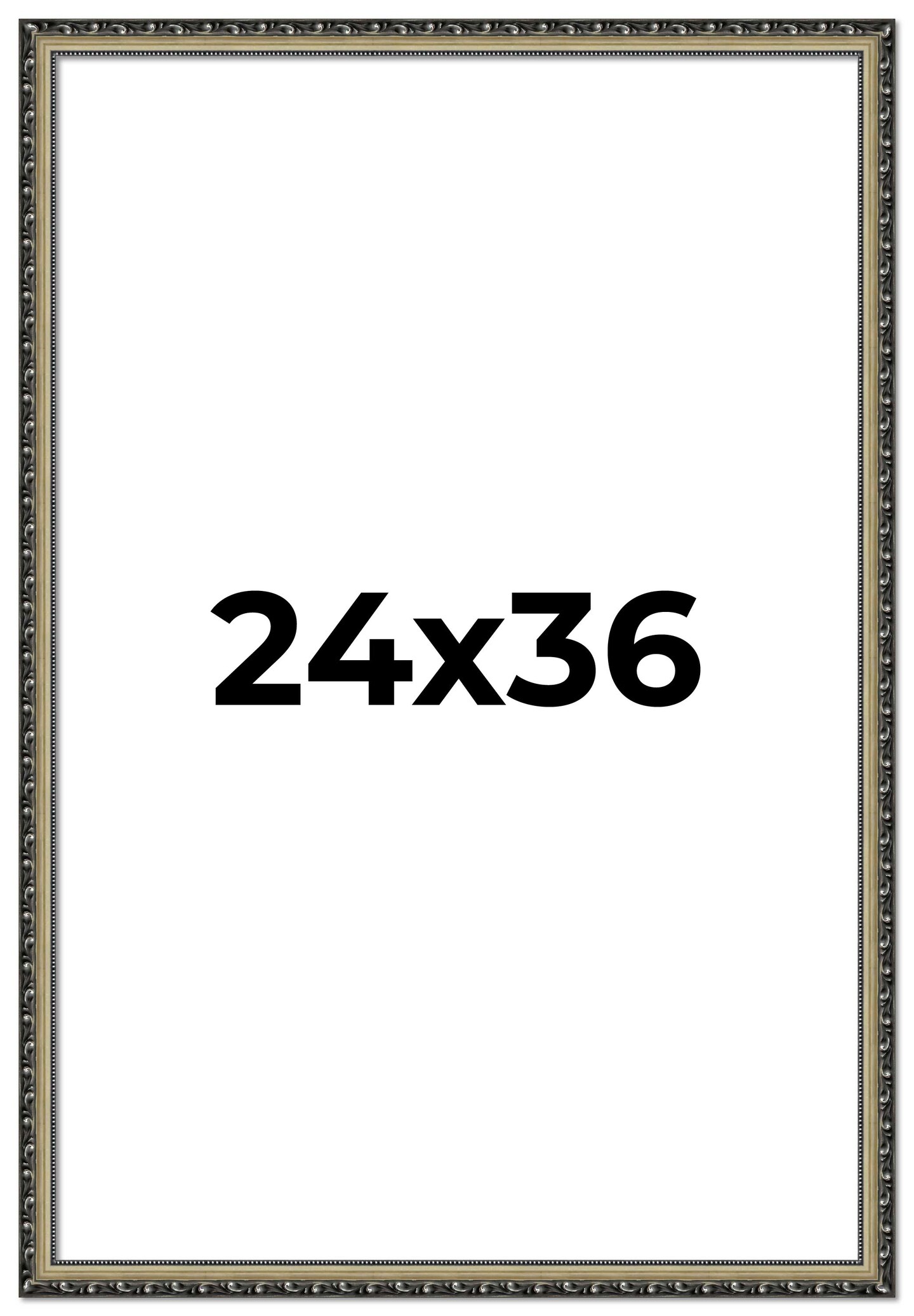 24x36 Museum-Quality Picture Frame with UV-Resistant Acrylic & Acid-Free Backing, Available in 4 Finishes - Gold, Silver, Bronze, and Black