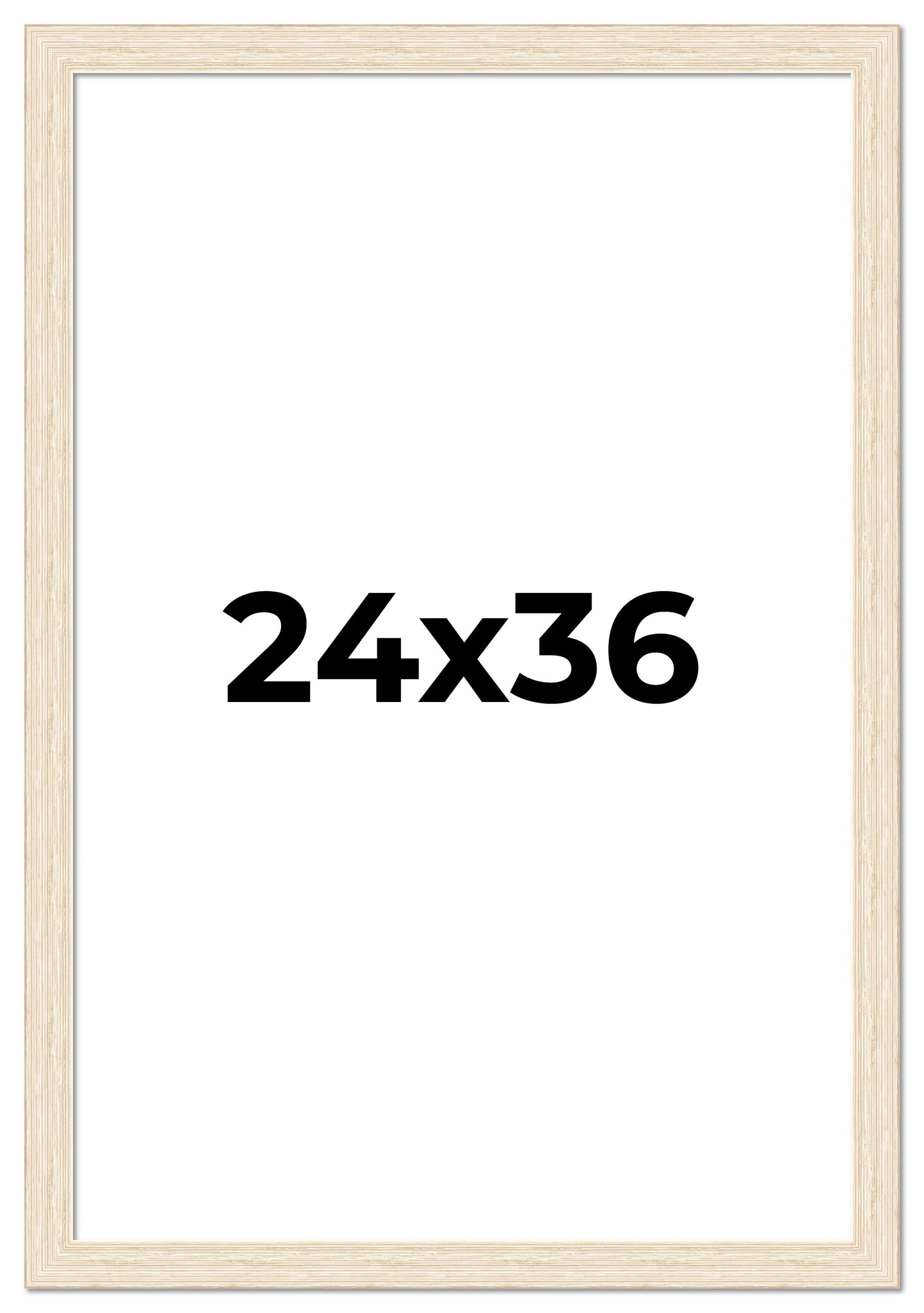 24x36 Wide Barnwood Picture Frame with UV-Resistant Acrylic & Acid Free Backing, Available in 6 Paint Finishes - Grey, Brown, White, and Black