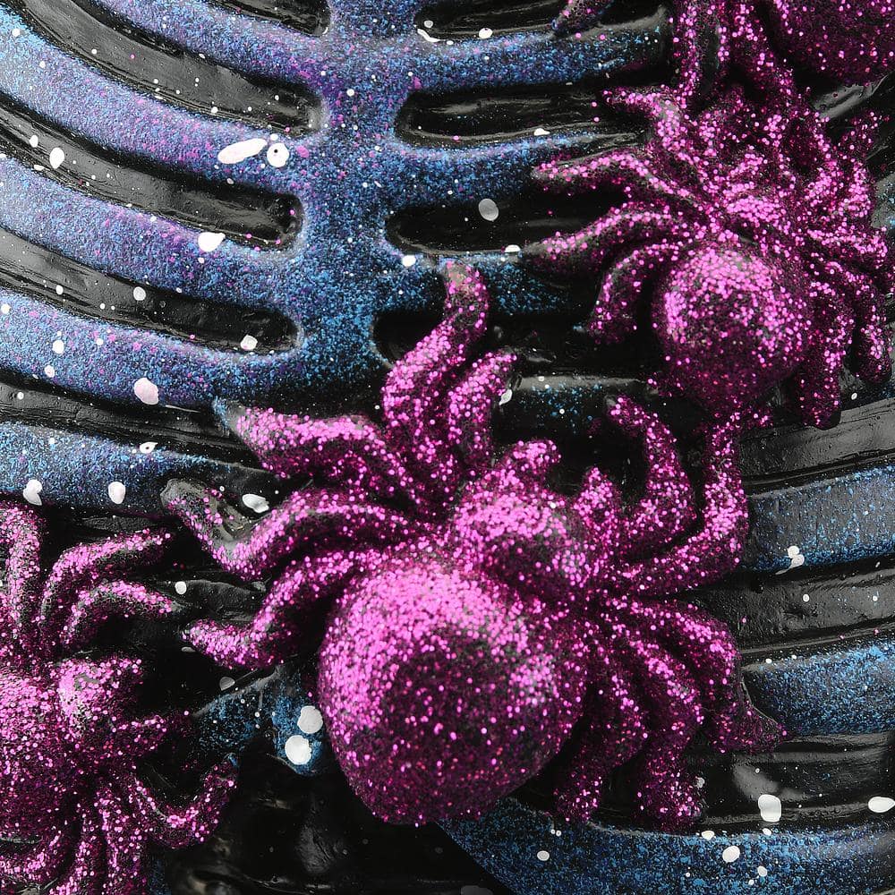 Halloween 10&#x22; LED Lit Purple Galaxy Skeleton