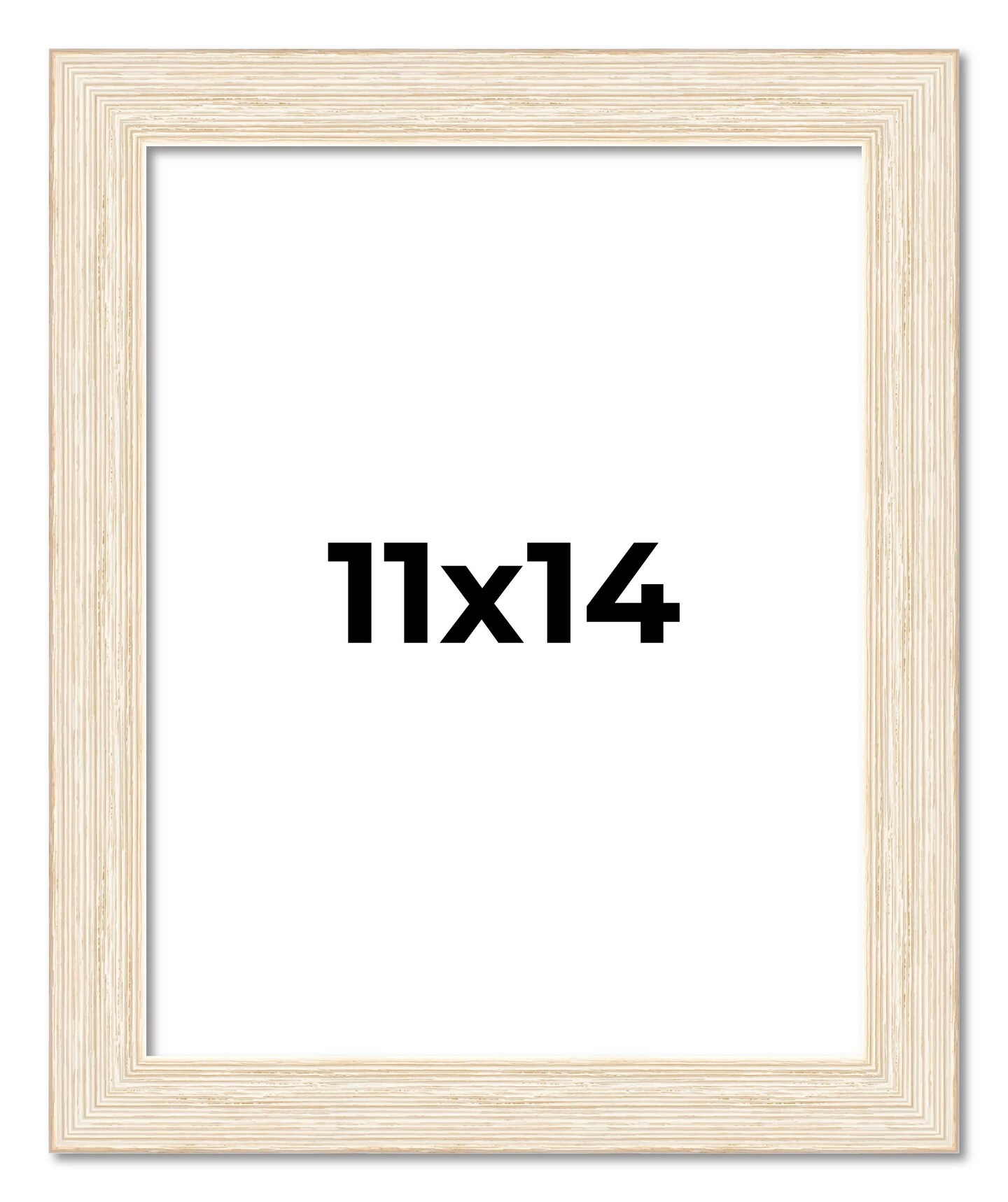 11x14 Wide Barnwood Picture Frame with UV-Resistant Acrylic & Acid Free Backing, Available in 6 Paint Finishes - Grey, Brown, White, and Black