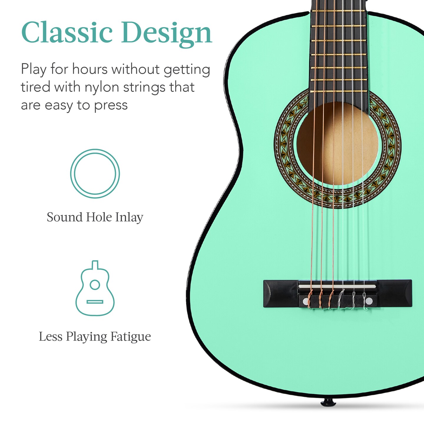 Best Choice Products 30in Kids Acoustic Guitar Beginner Starter Kit with Strap, Case, Strings