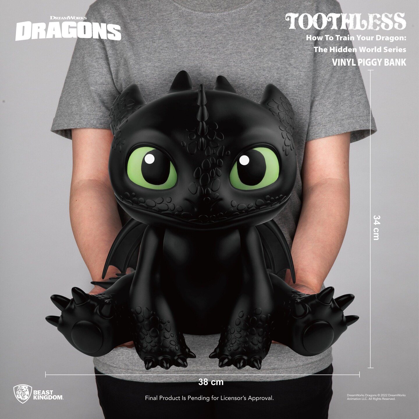 How To Train Your Dragon Toothless Piggy Bank Statue