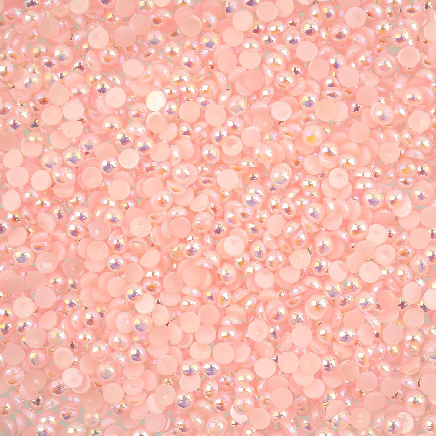 Crystal Lane DIY SS12(3mm) Plastic Pearl Flatback Rhinestones, 1850pcs