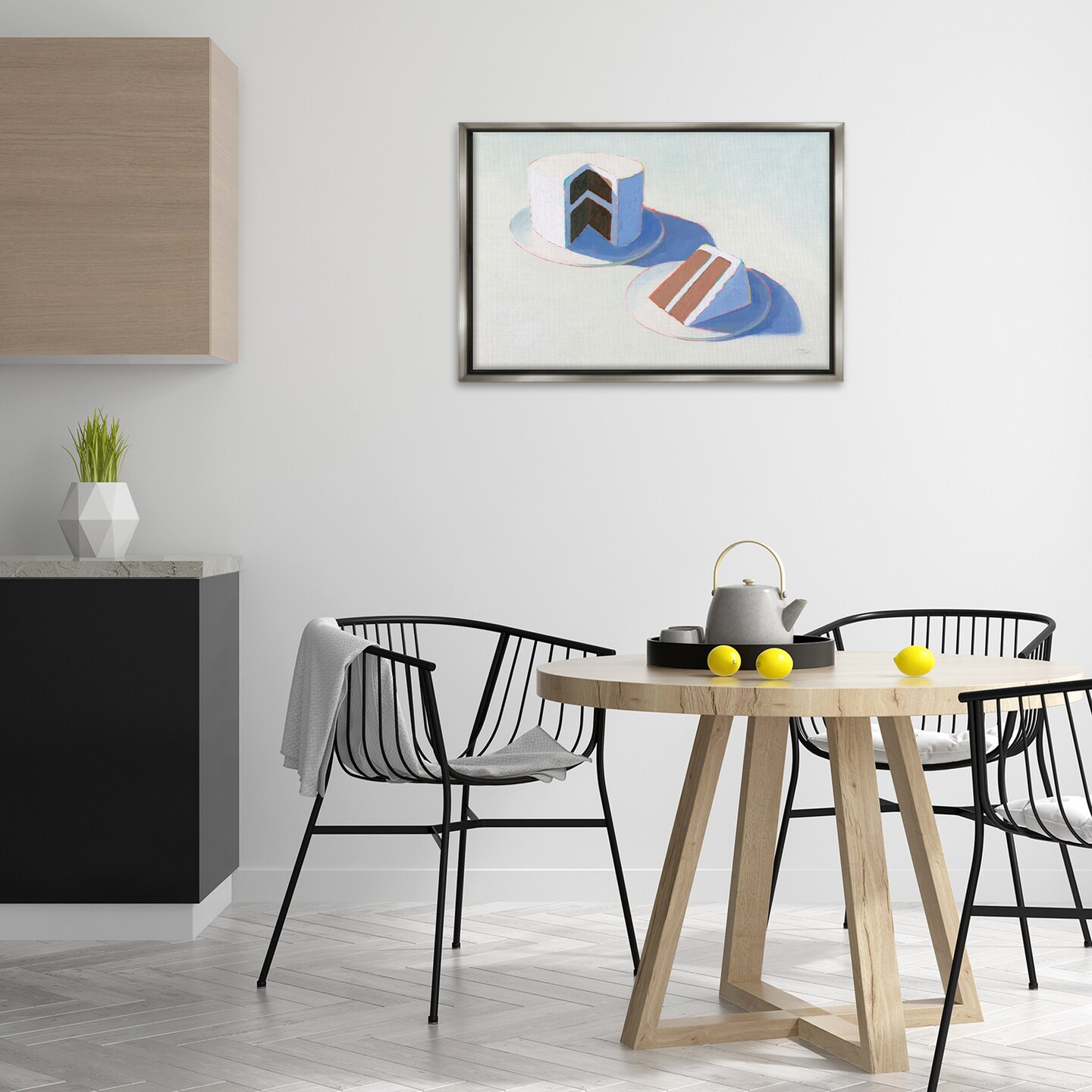 Stupell Industries Layer Cake Dessert Framed Floater Canvas Wall Art Design by Wellington Studio