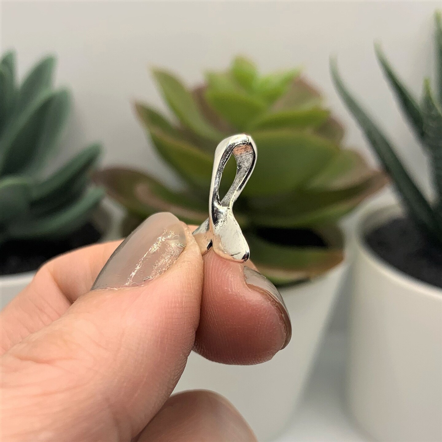 4, 20 or 50 Pieces: Silver Whale Tail Fluke Charms