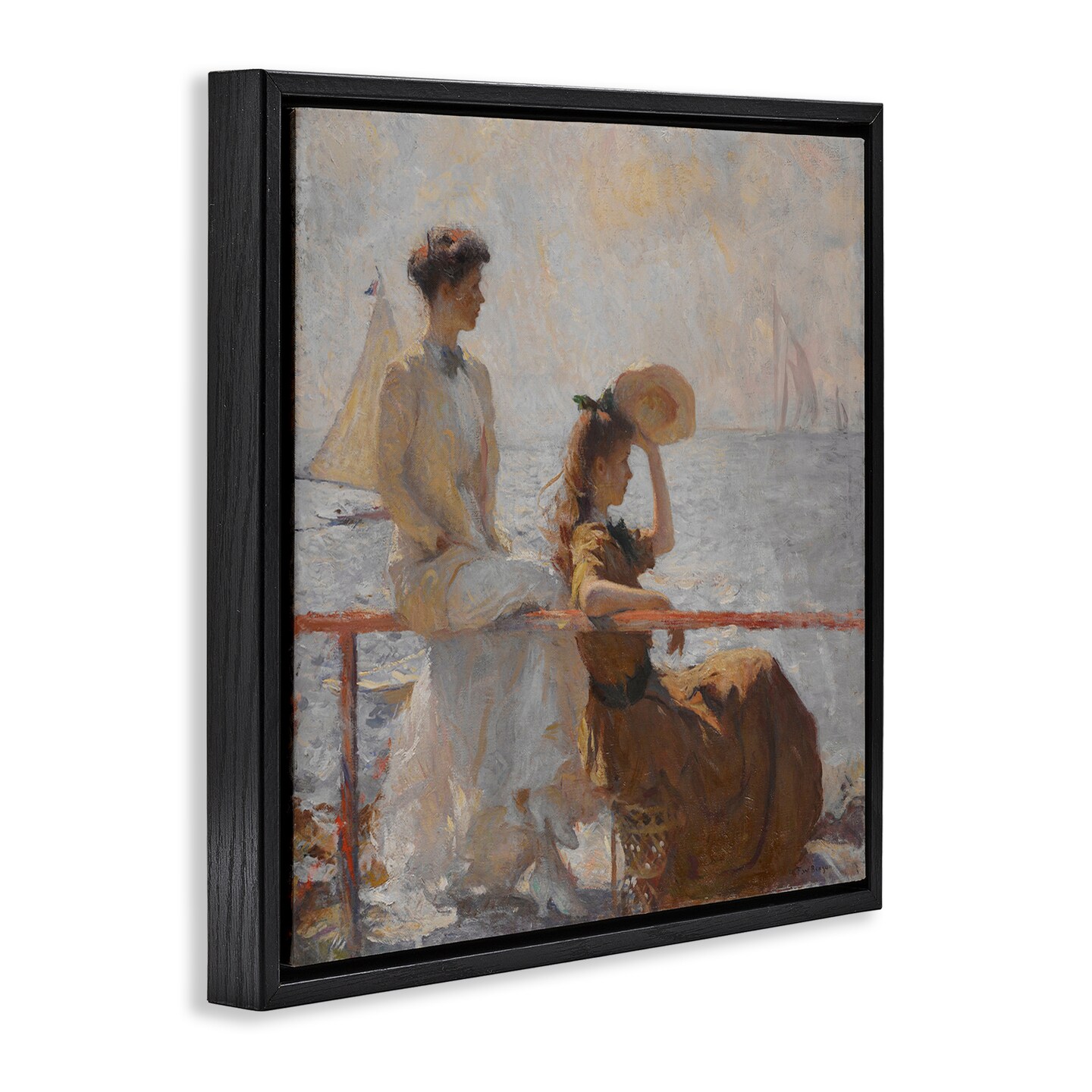 Stupell Industries Classic Summer Day Women Framed Floater Canvas Wall Art Design by one1000paintings
