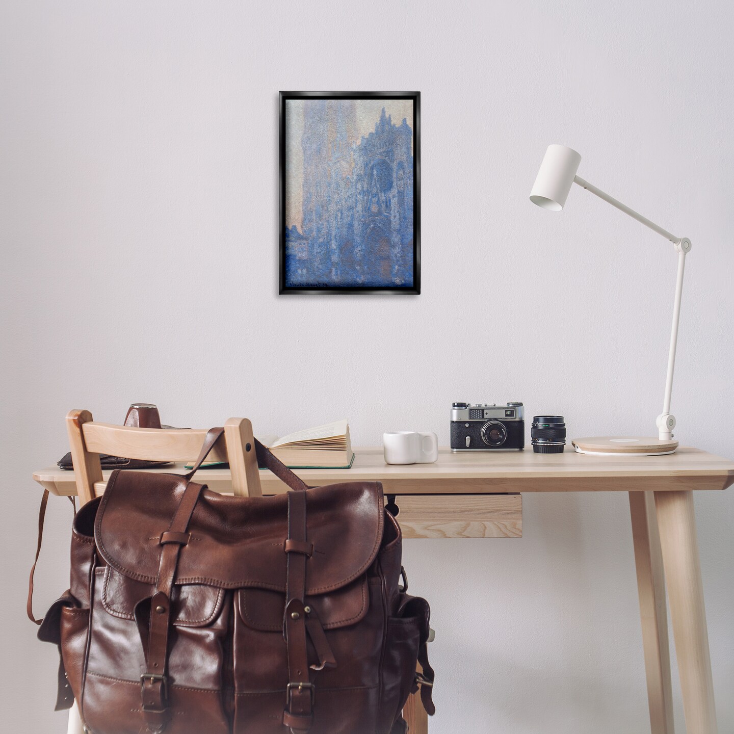 Stupell Industries Classic Cathedral Façade Framed Floater Canvas Wall Art Design by one1000paintings