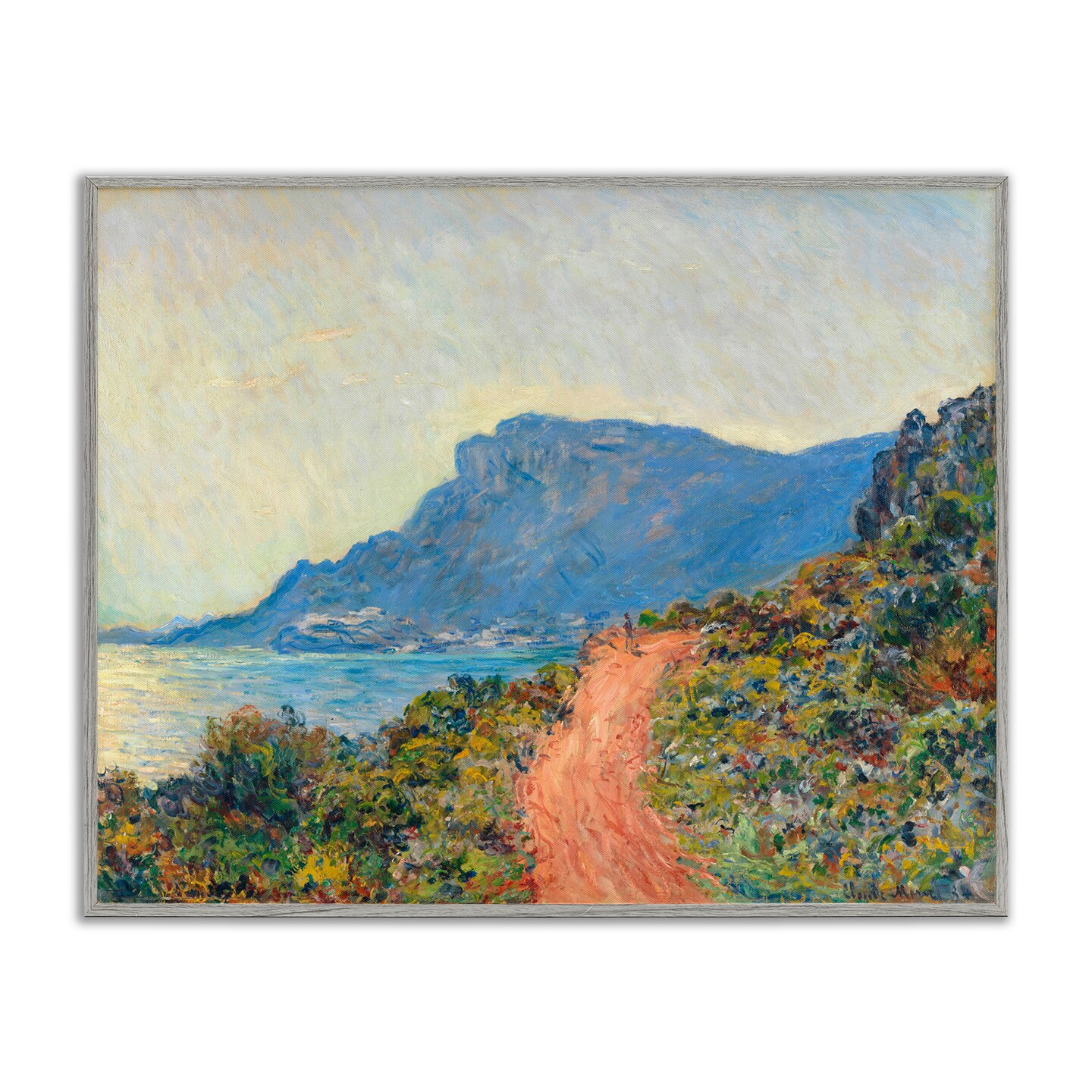 Stupell Industries Classic Monet Mountain Landscape Framed Giclee Wall Art Design by one1000paintings