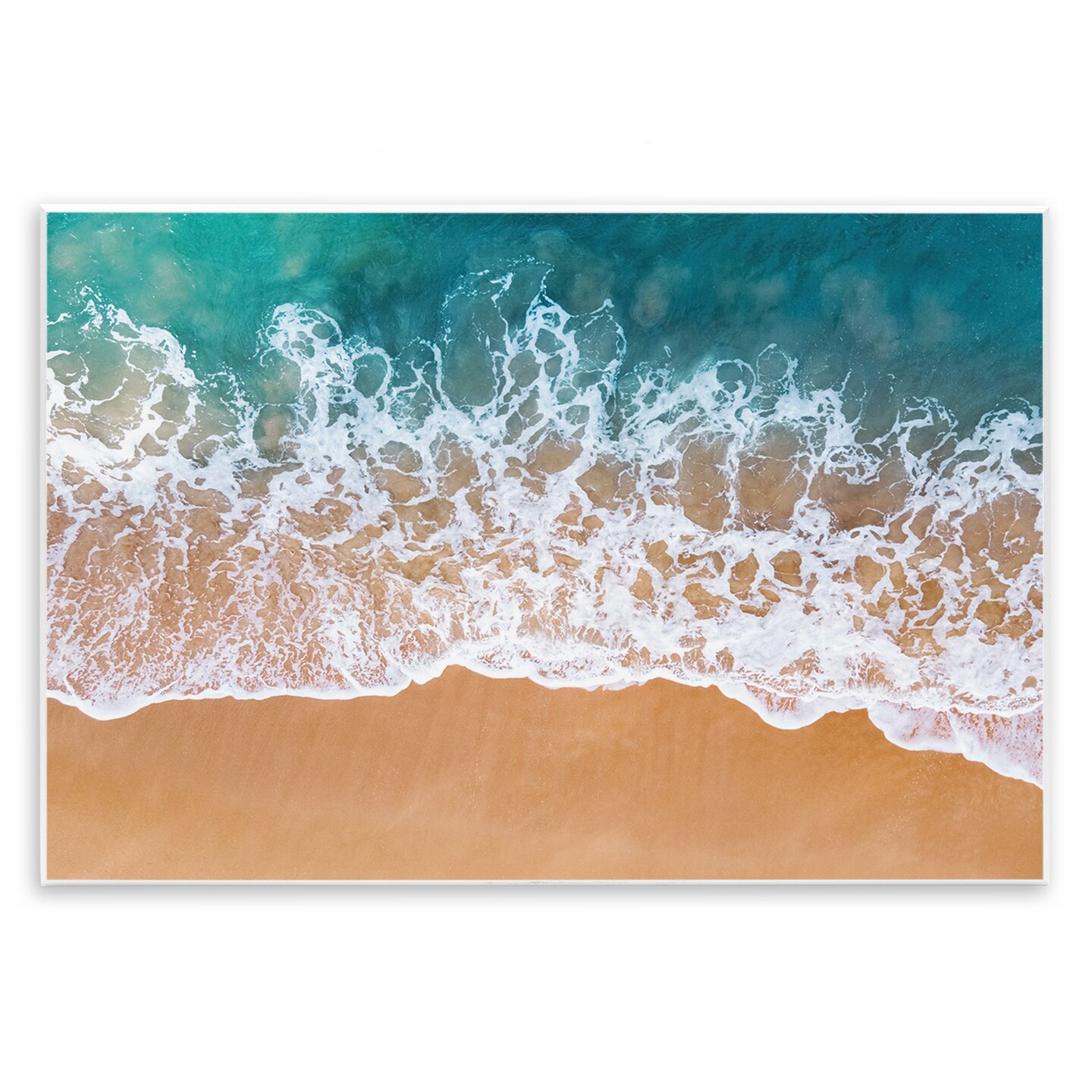 Stupell Industries Aerial Beach Foam Wall Plaque Art Design by Nataly White