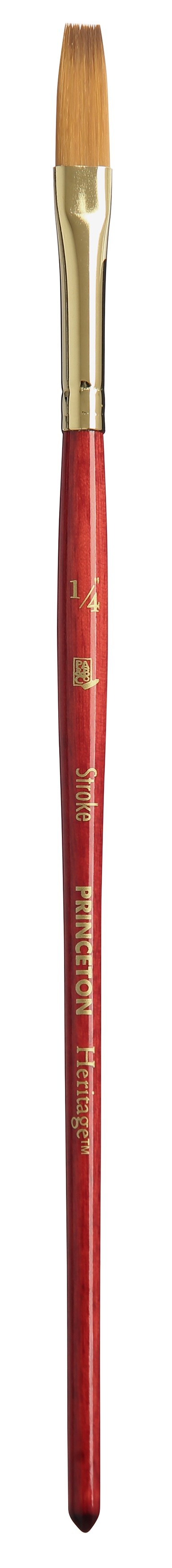 Princeton Series 4050 Heritage Synthetic Sable Brush-Short Handle Stroke 1/4"