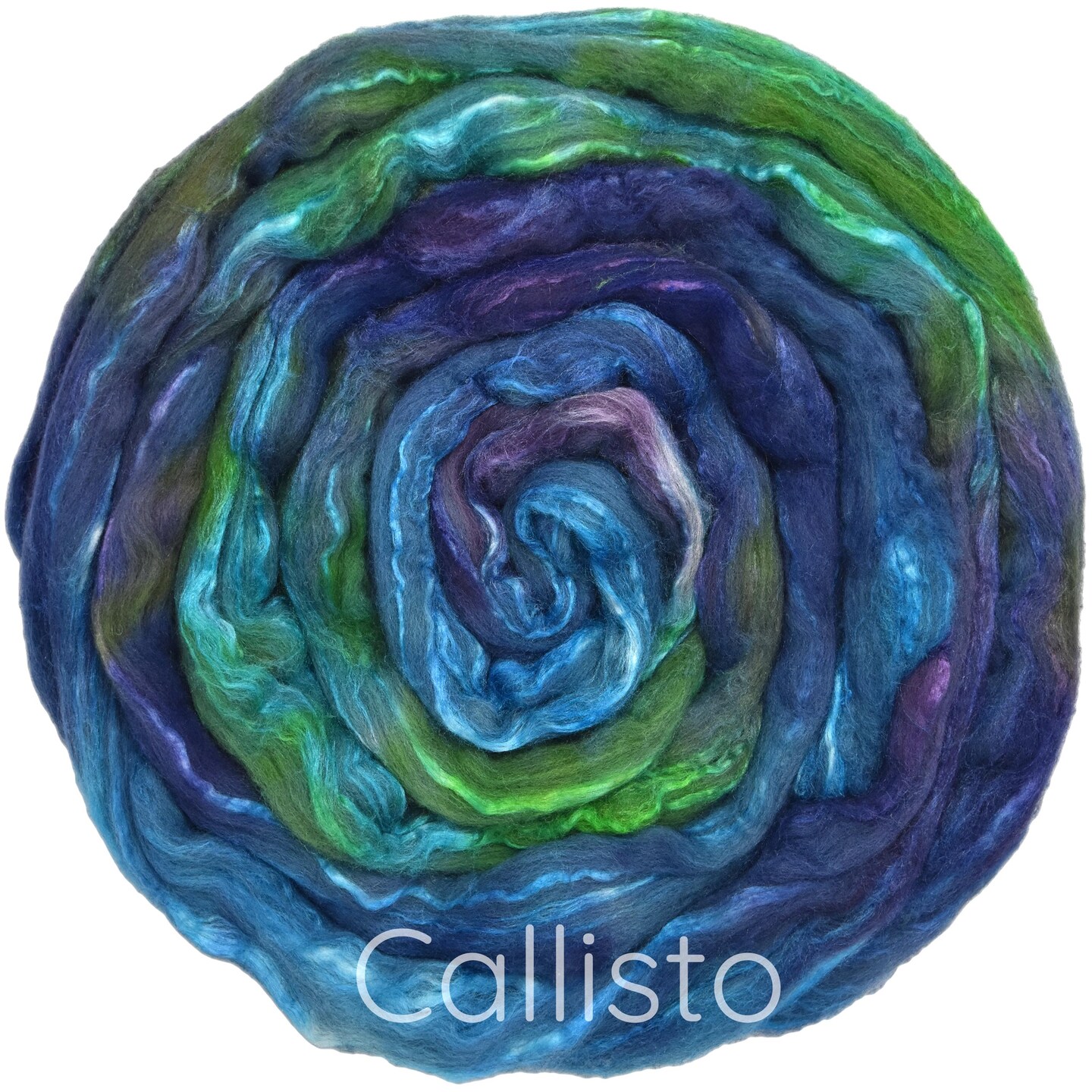 Magical Silk Merino Fiber. Hand Dyed Roving for Spinning & Felting.