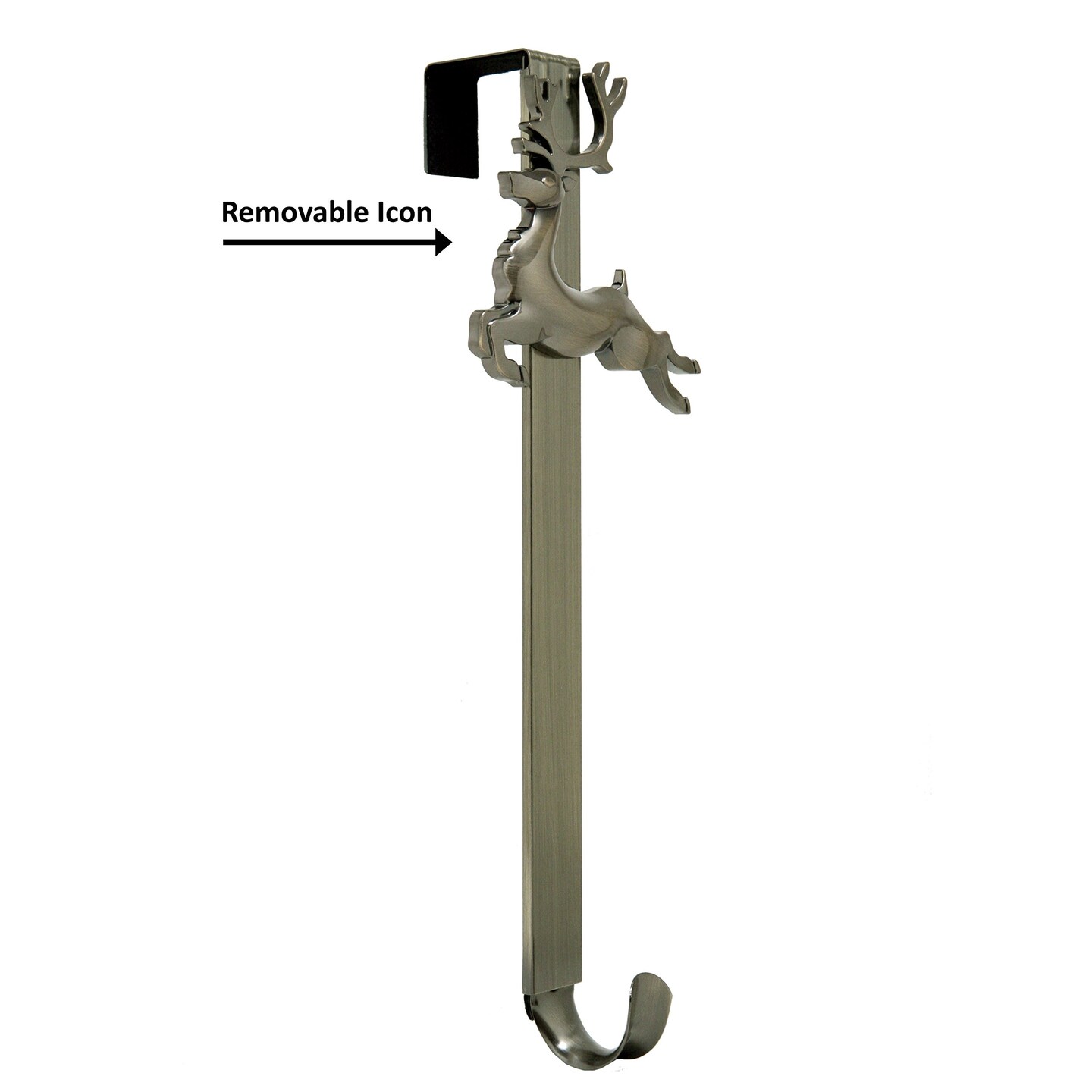 Haute Decor Adapt Adjustable Length Wreath Hanger with Removable Icon