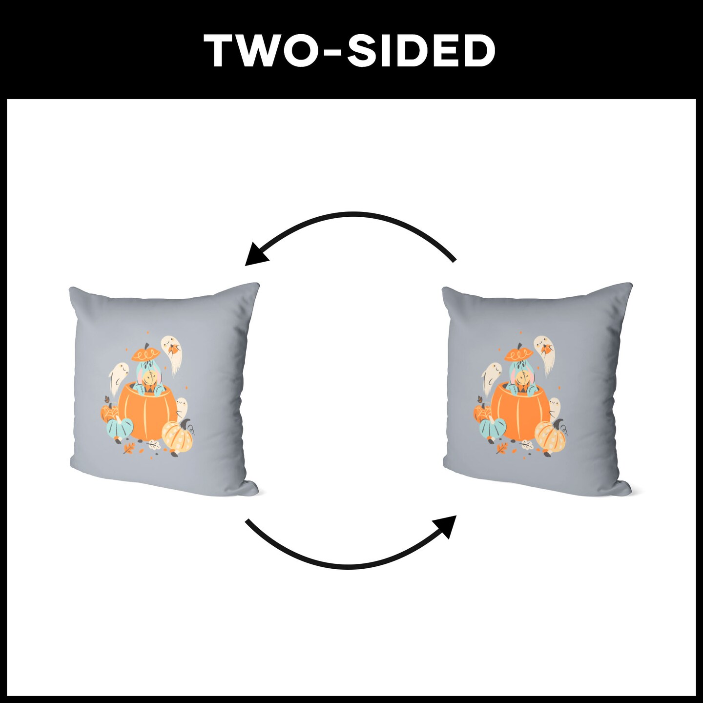 Disney Winnie The Pooh Eeyore Pumpkin Throw Pillow 18x18 Inches