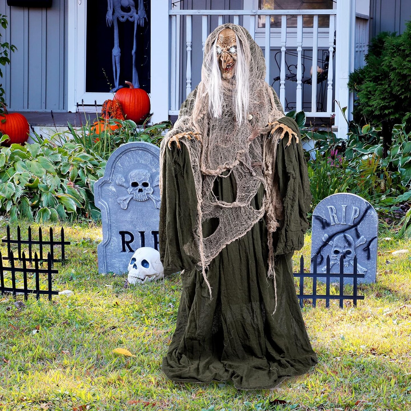 67&#x22; Halloween Animatronics Witch Decorations