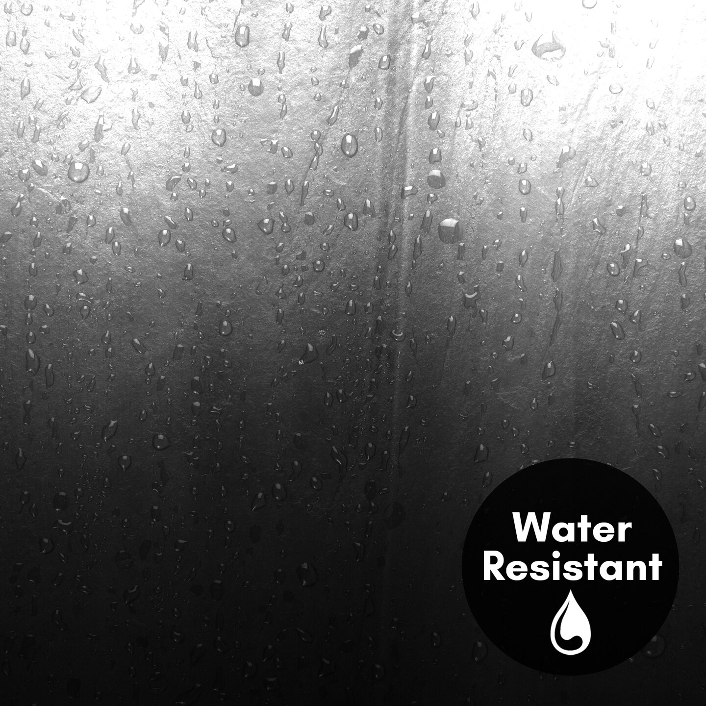 Americanflat 71x74 Ombre Black Shower Curtain - Water Resistant - Polyester Fabric