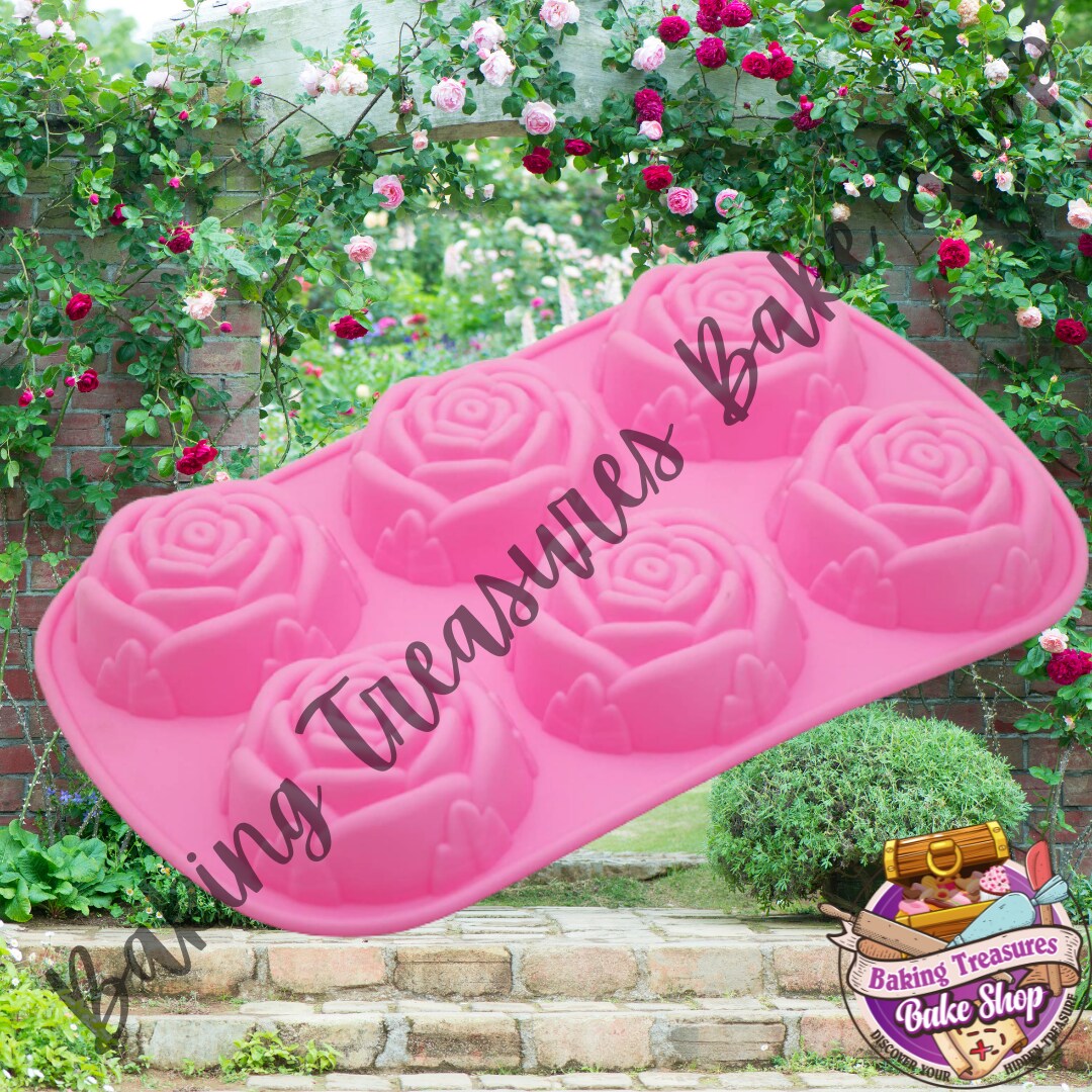 Roses Silicone Mold 6 Cavity