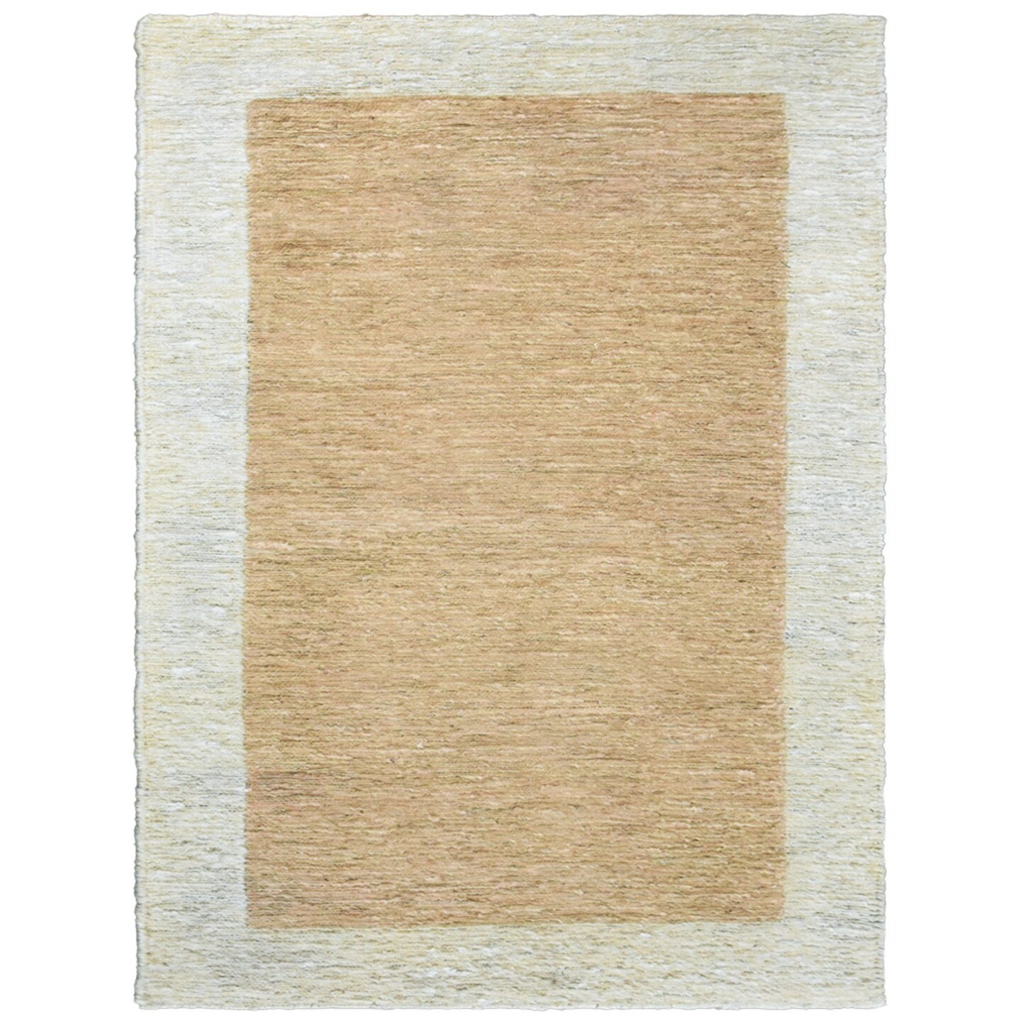 Edge Collections - 3' x 5' - Brown - Contemporary Hand Knotted Jute Area Rug - 1 Piece