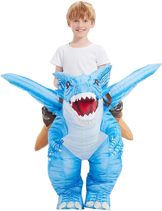 GOOSH Inflatable Dinosaur Halloween Party Cosplay Costumes for Kids and Adults
