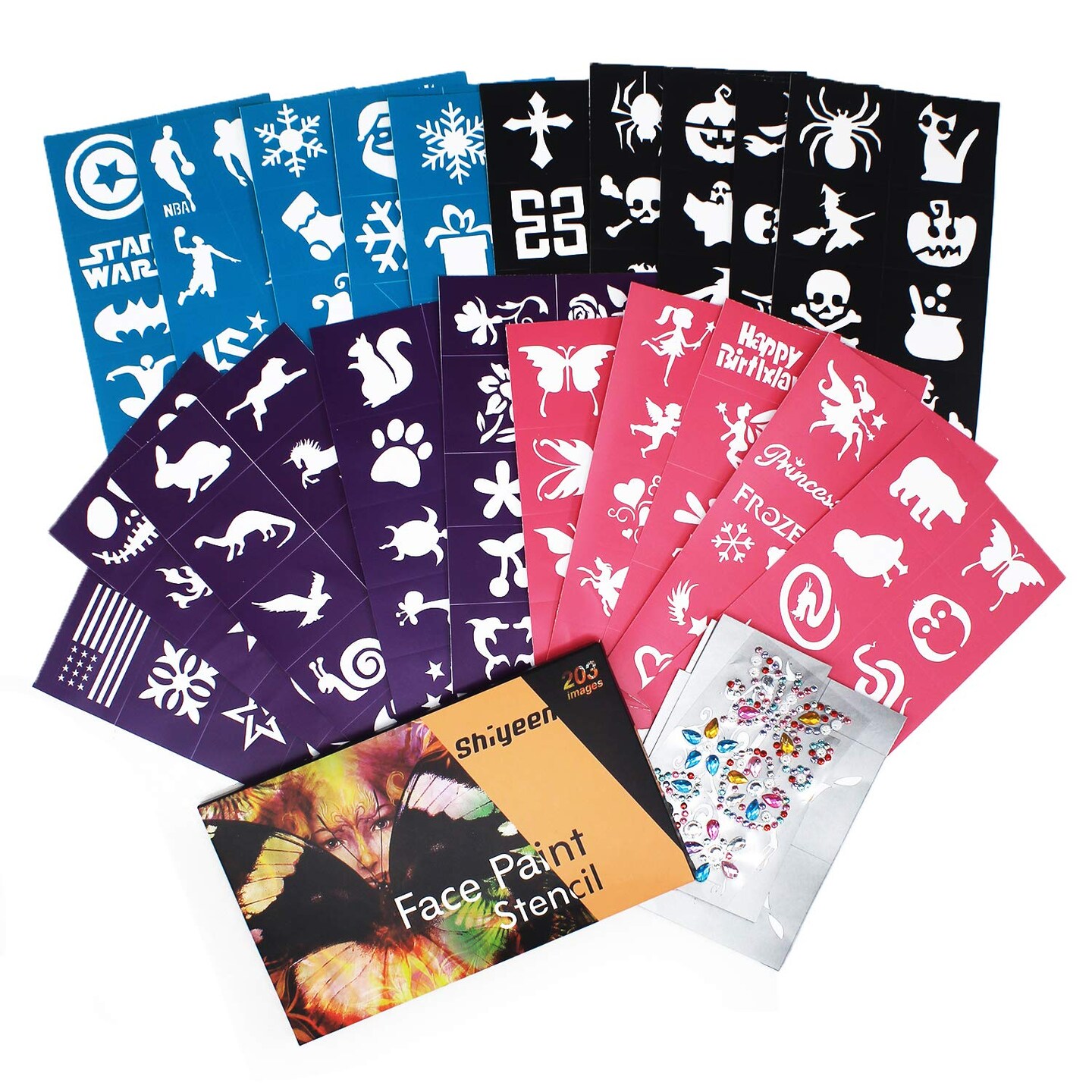 Tattoo Stencil - Easy to Stick Down and Reuse(black, white)