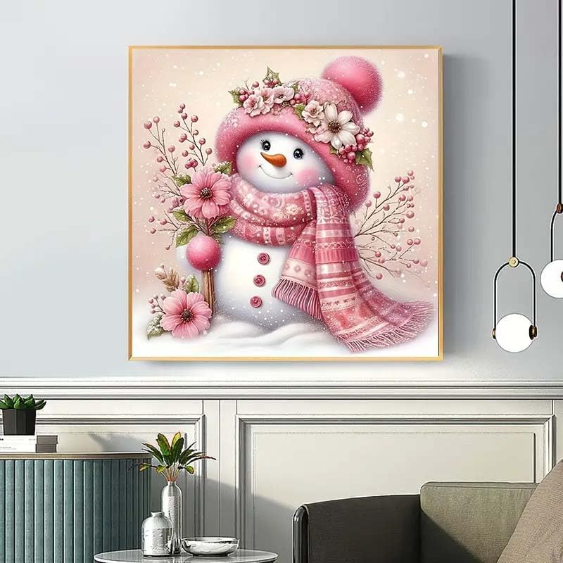 DIY 5D Diamond Painting Kits for Adults Diamond Art Christmas Snowman (11.8x11.8inch)