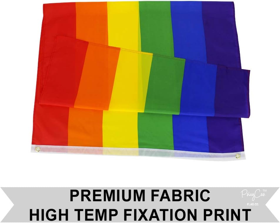 3x5FT Rainbow Pride Flag Banner LGBTQ Gay Lesbian Love Equal