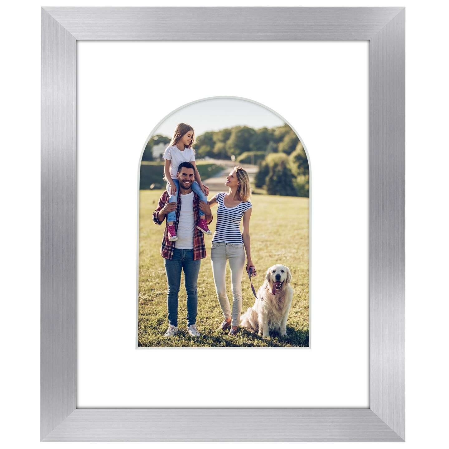 Americanflat Picture Frame with Arch-Shaped Mat - Ideal for Any Room, Living Rooms, Dorm Room