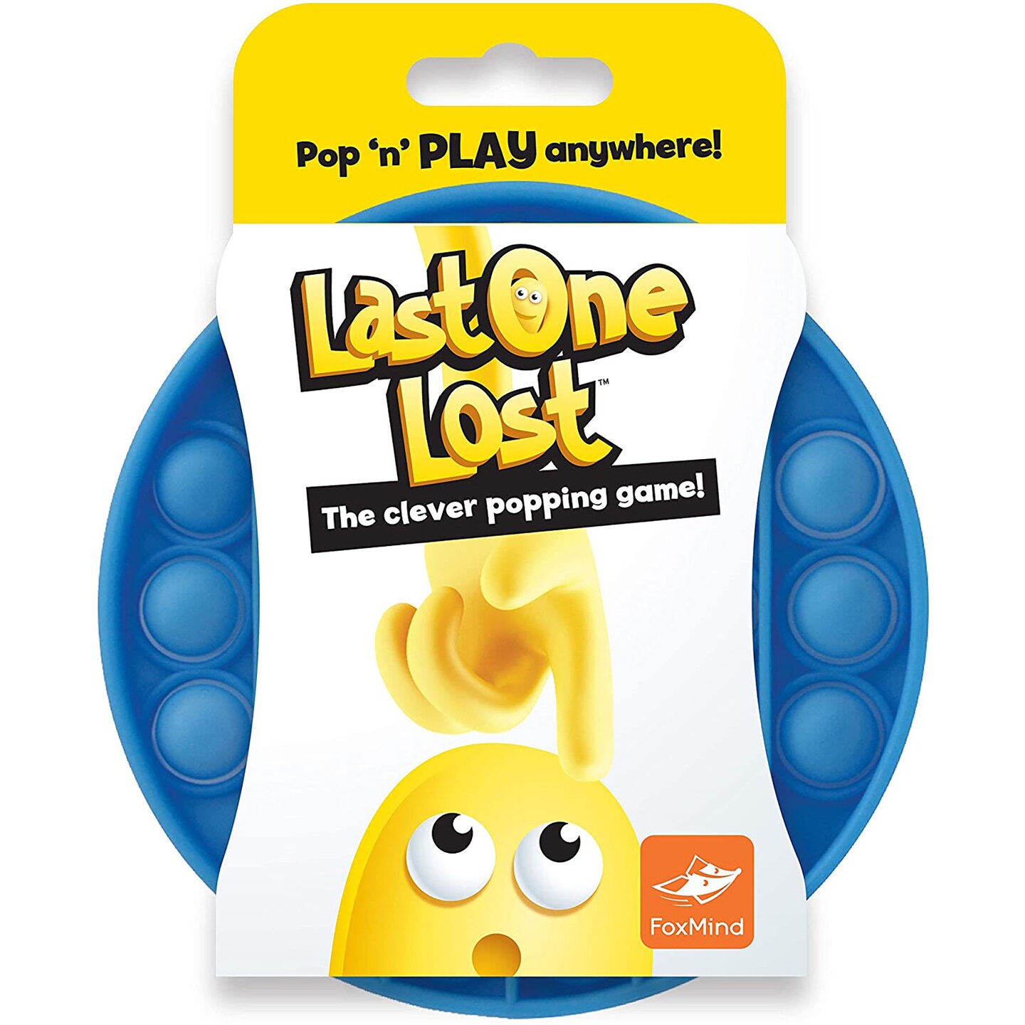 FoxMind Games: Last One Lost, The Clever Popping Game, Pop &#x27;n&#x27; Play Anywhere, Sensory Pop it Fidget Toy, Play on the Go, For Ages 5 and Up