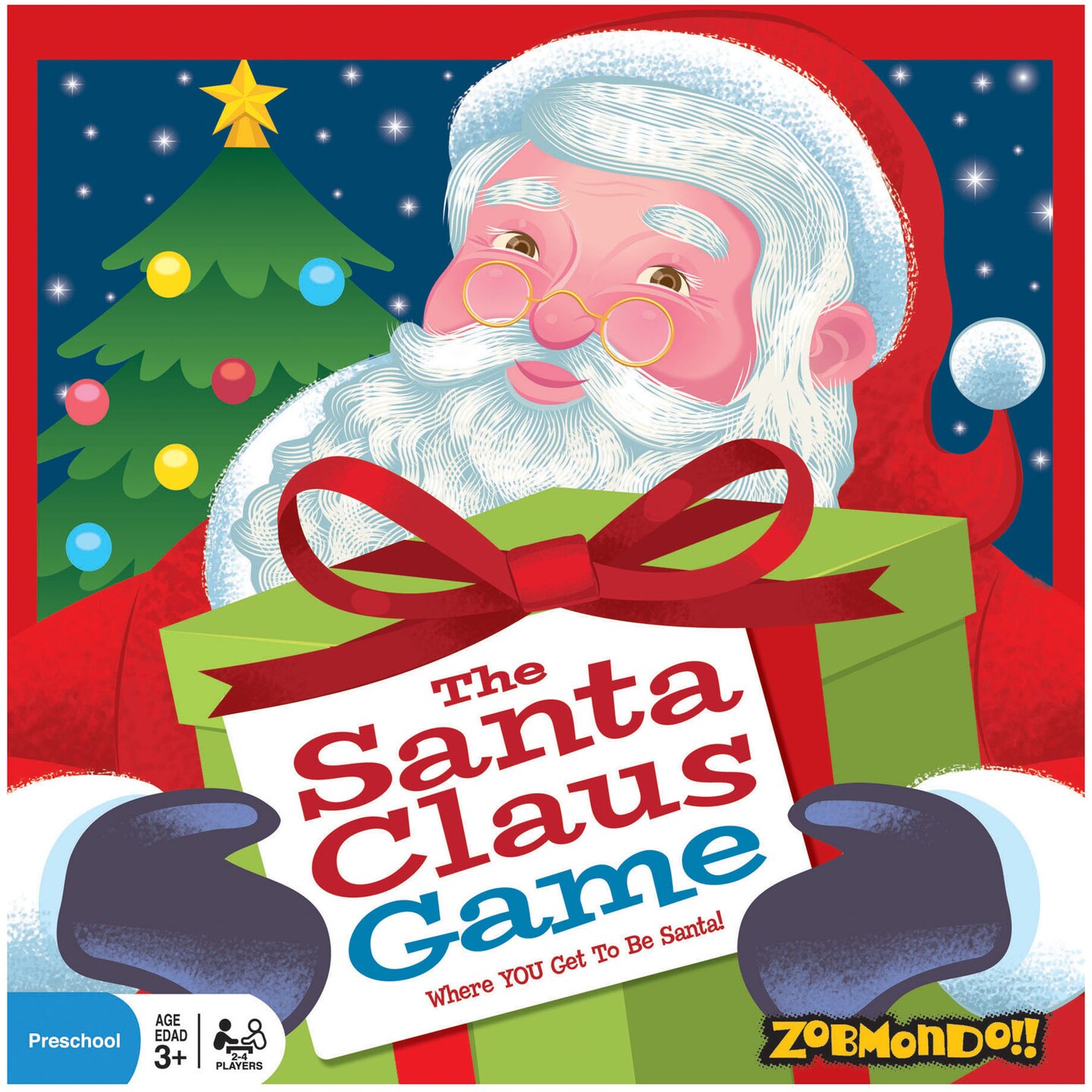 The Santa Claus Game by Zobmondo!! Great Christmas board game for boys and girls, award winning educational game, kids game for ages 3 and up