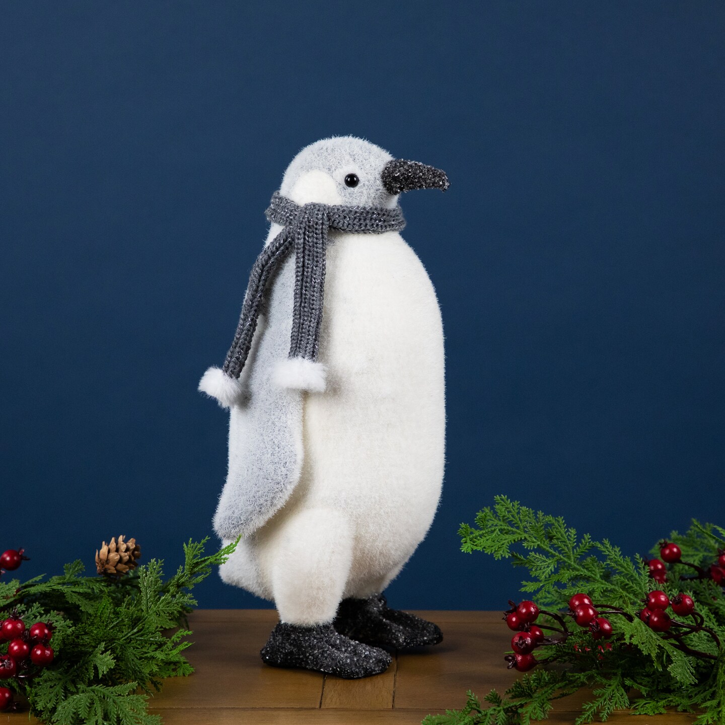 Northlight Standing Penguin with Winter Scarf Christmas Figurine - 11.5&#x22;