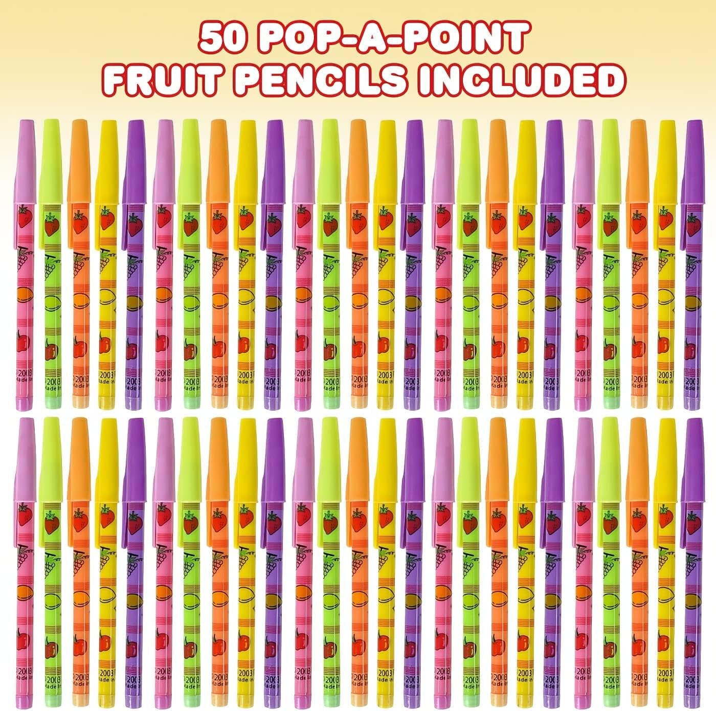 Pop a Point Fruit Pencils