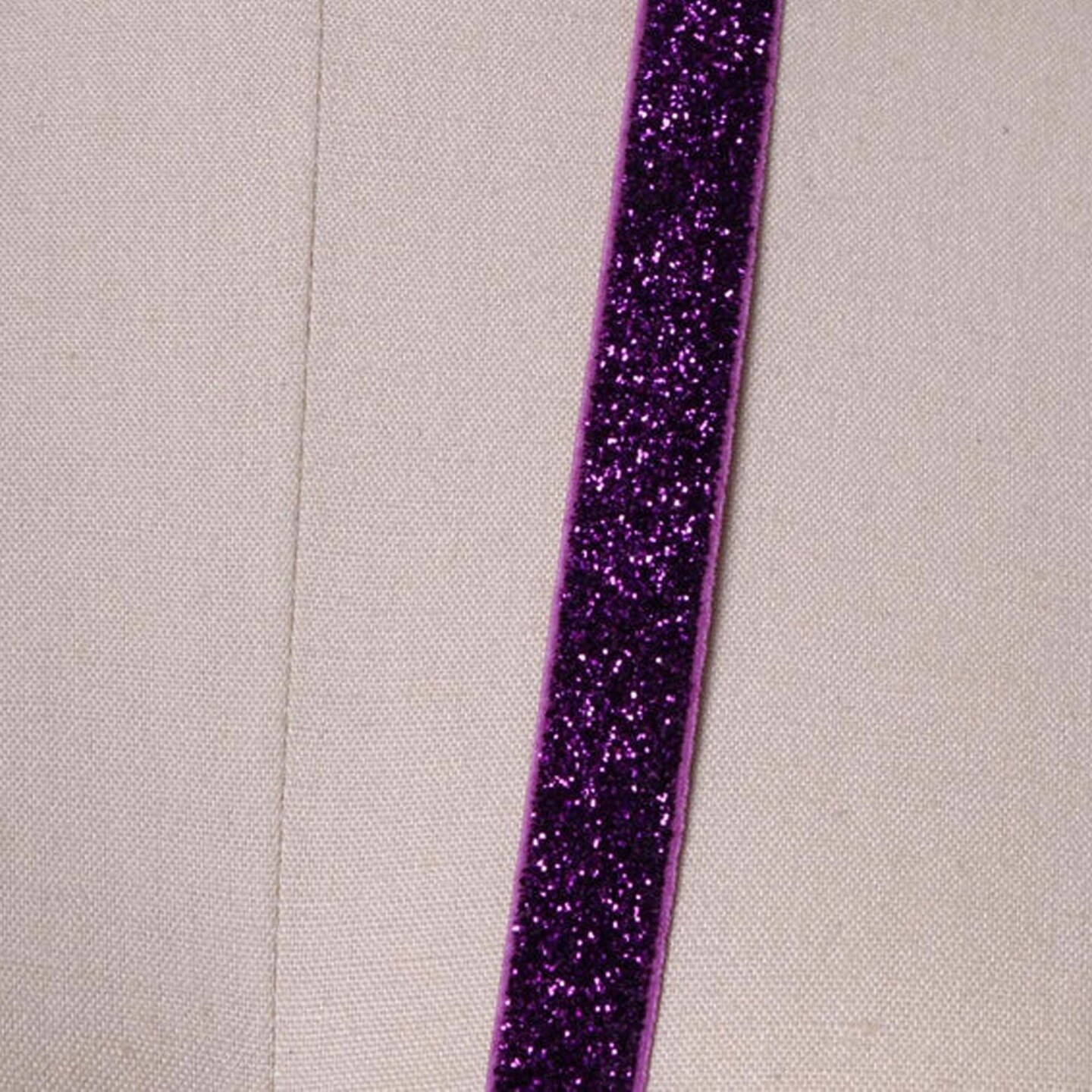 2 Yards Deep Purple Plum Colored Glitter Elastic Trim 5/8&#x22;