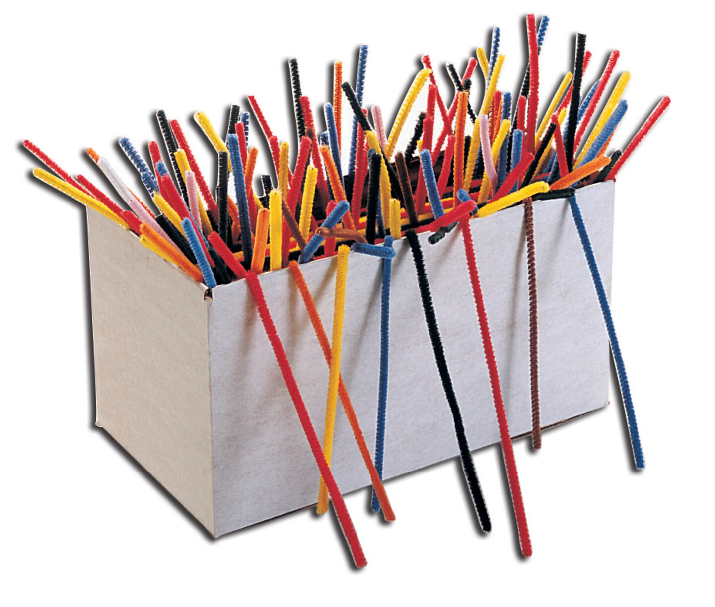 Creativity Street Jumbo Chenille Stems Classroom Pack, 1/8 x 12 Inches, Various Color, Pack of 1000