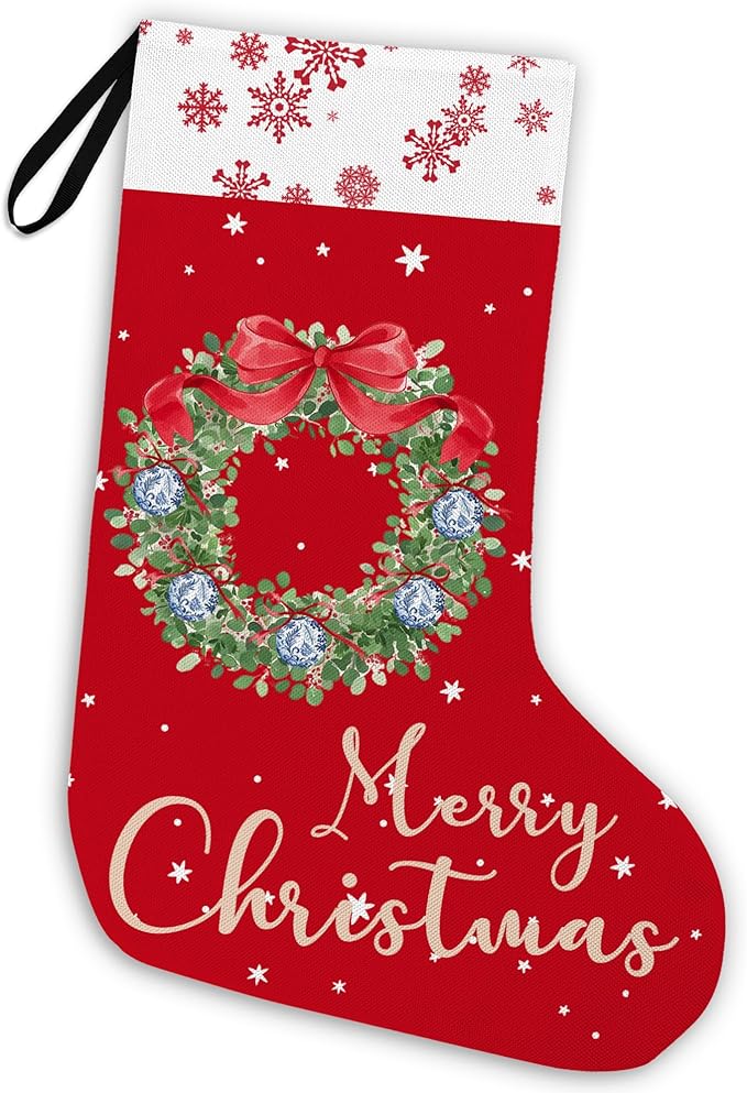 Primitives By Kathy Vintage Felt Stocking Ornament Christmas Ornament