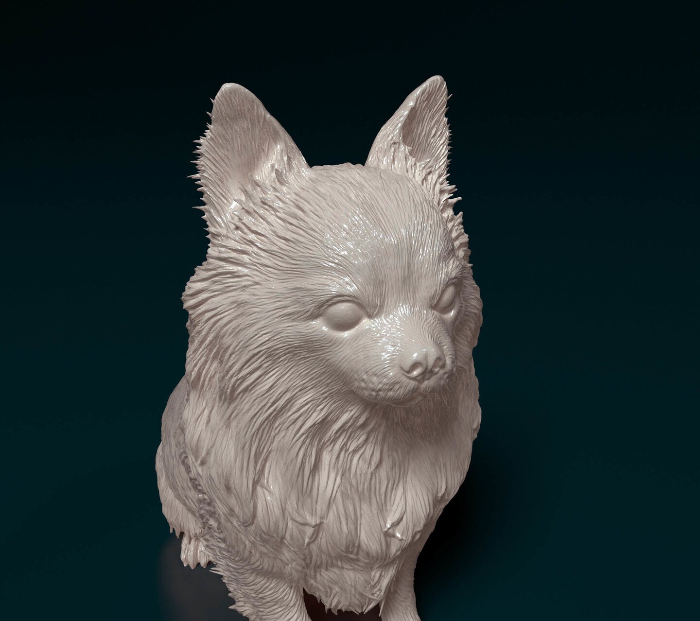 Long Hair Chihuahua - 1:12 Scale miniature dog for dollhouse, diorama by Stereocat (1 dog) product 7