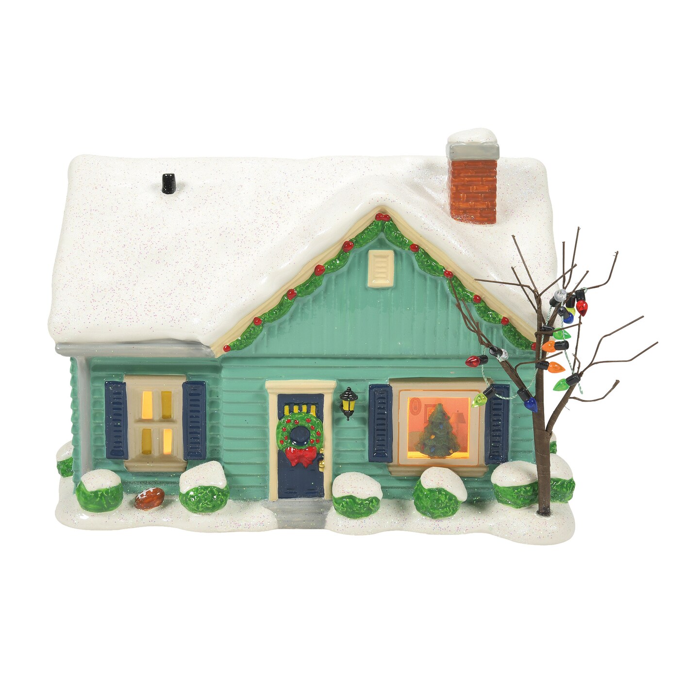 Department 56 Peanuts Village The Blue House On James Street Lit Christmas Village Building 6.5in H