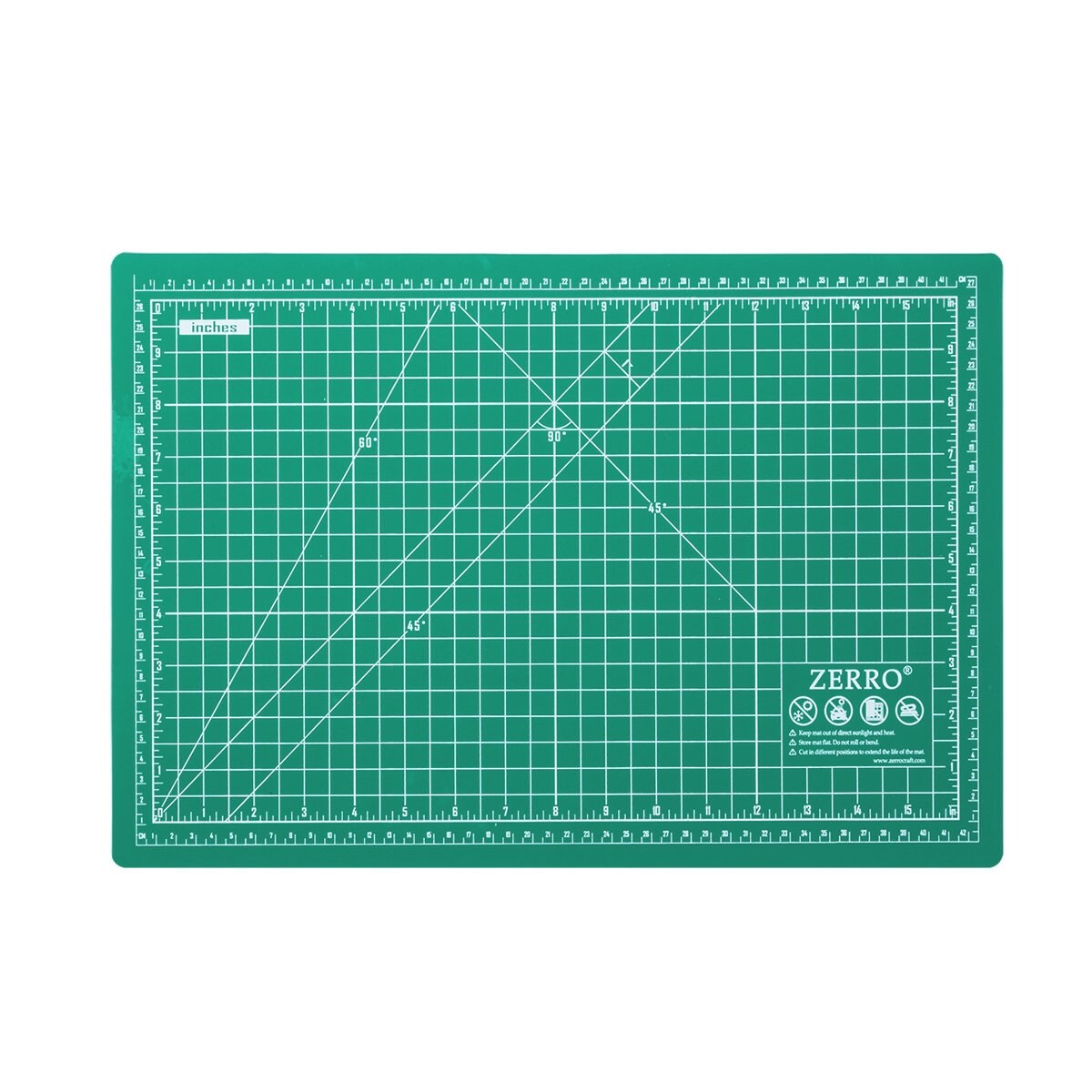 ZERRO Self Healing Cutting Mat 12&#x22; x 18&#x22; Double Sided No-slip Rotary Cutting Sewing Mat Durable 5 Layers PVC Cutting Board (A3)&#x2026;