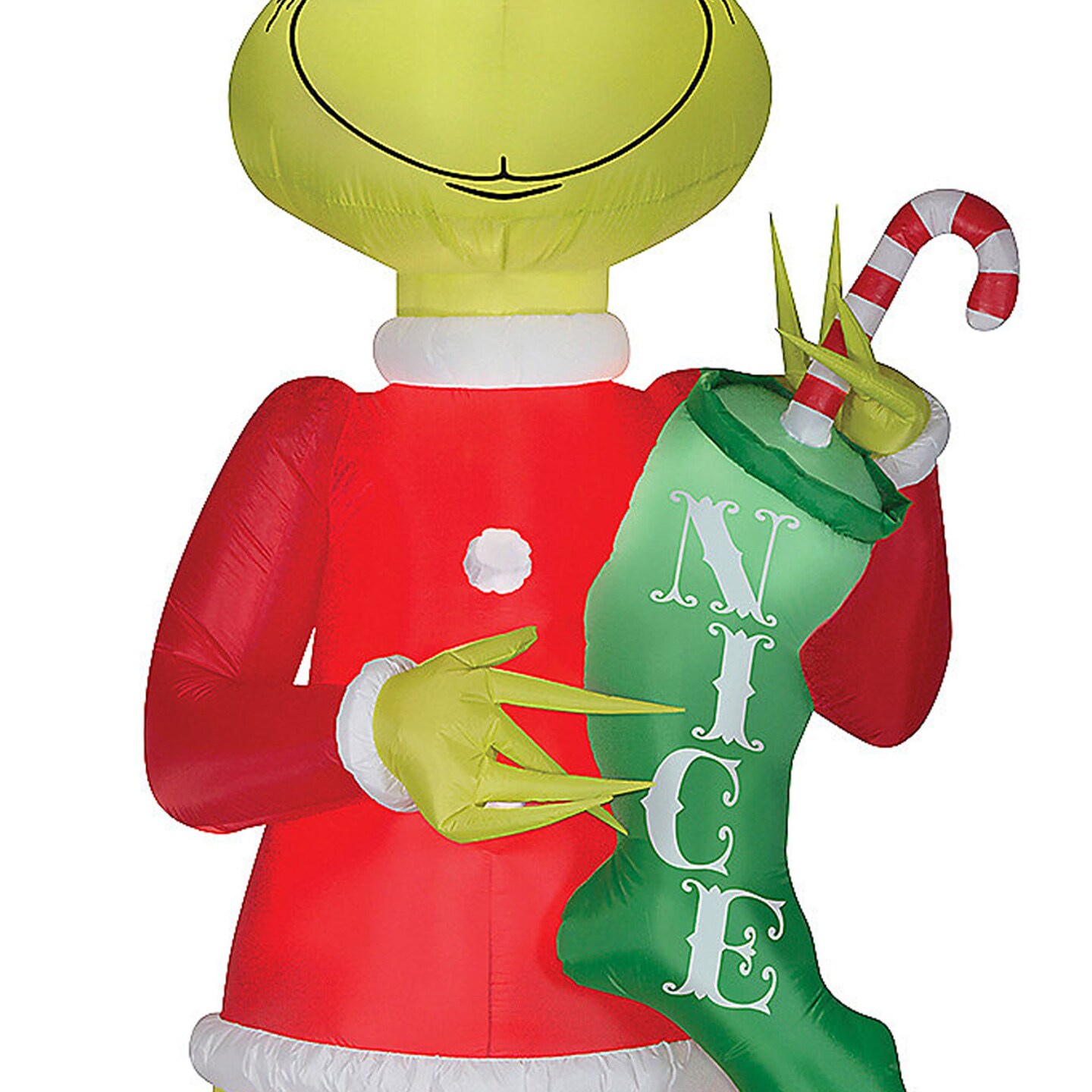 Blow Up Inflatable Grinch with Stock Giant Outdoor Yard Decoration