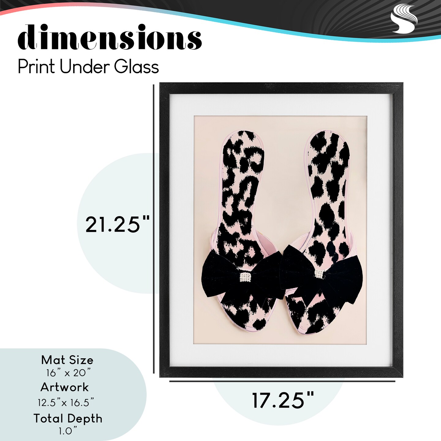 Stupell Industries Cat Walk Spotted Shoes Framed Print Under Glass, design by Annabelle Hall