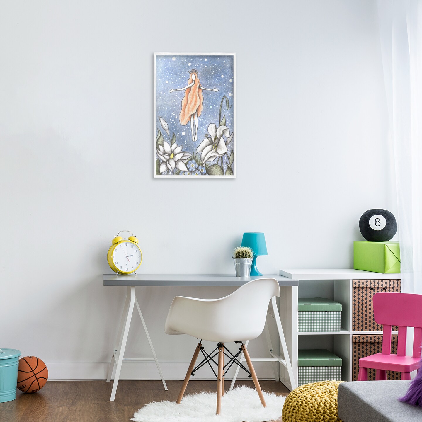 Stupell Industries Mystical Garden Fairy Sparkle Framed Giclee, design by Cecilia Battaini