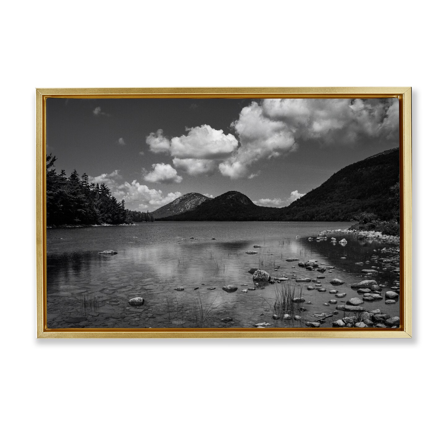 Stupell Industries Cloudy Mountain In The Distance Floating Frame, design by James Rodewald