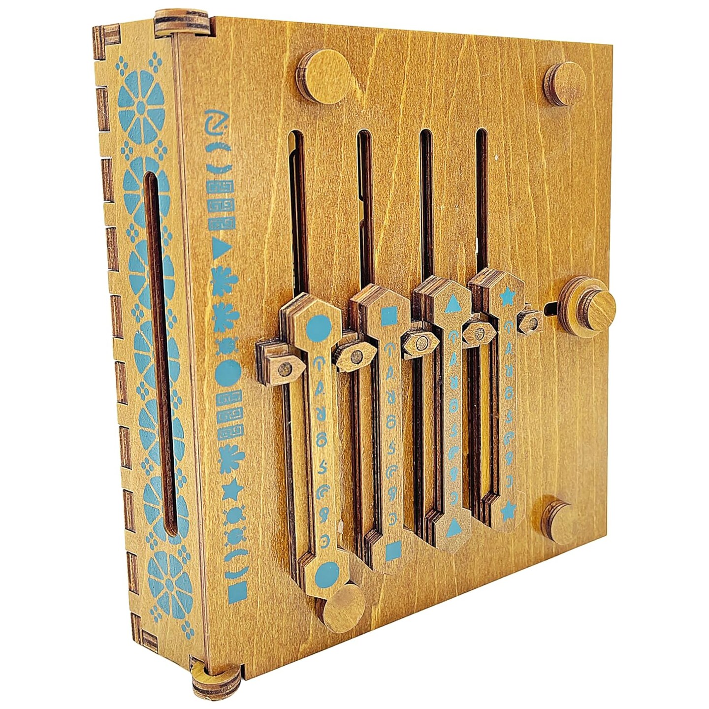 Project Genius: True Genius - Caesar's Codex, Wood Brainteaser Puzzle, Based on Ancient Artifacts, Play and Then Display, for Ages 14 and up