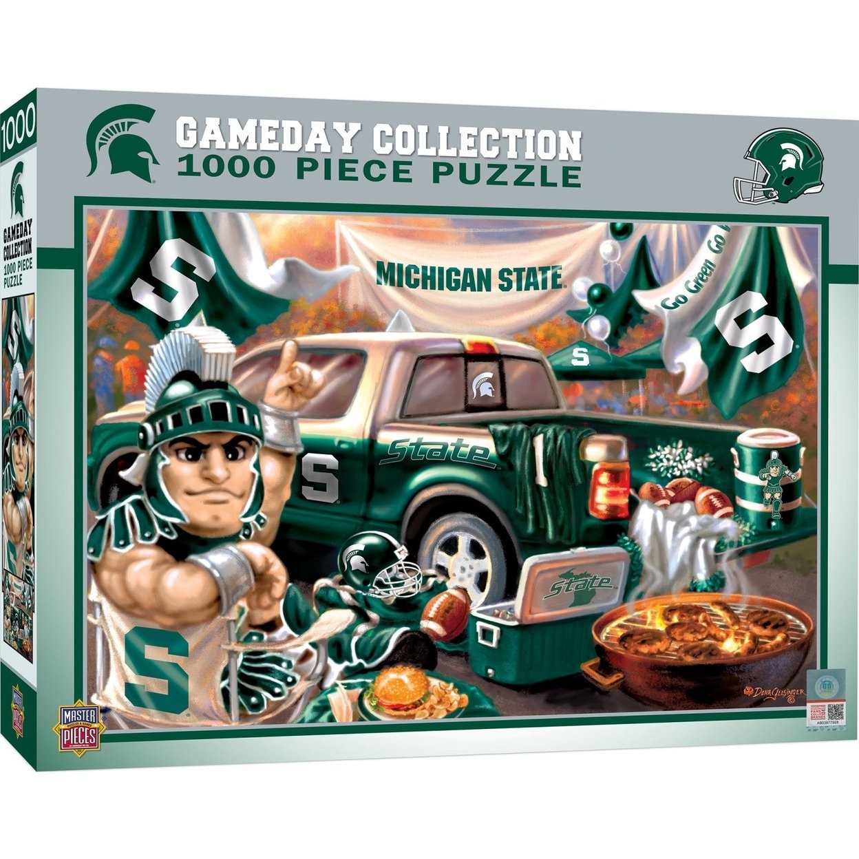 Michigan State Spartans 1000 Piece Jigsaw Puzzle Recycled Chipboard 19.25&#x22;X26.75&#x22;