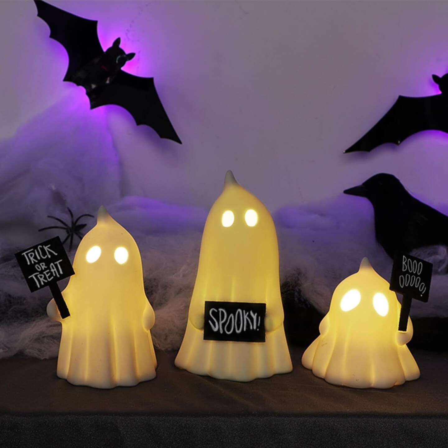Set of 3 Lighted Ghosts