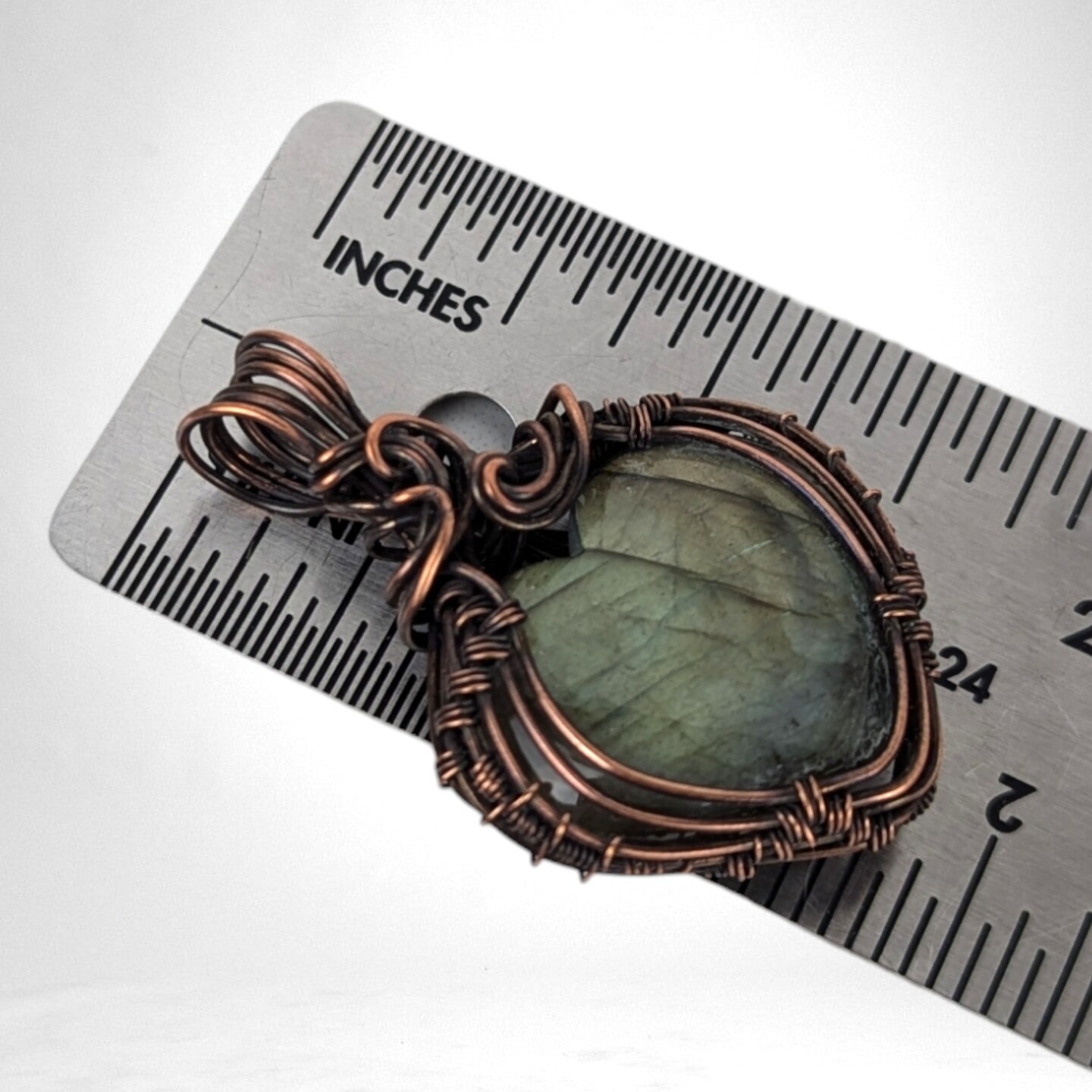 Handmade Copper wrapped top Labradorite