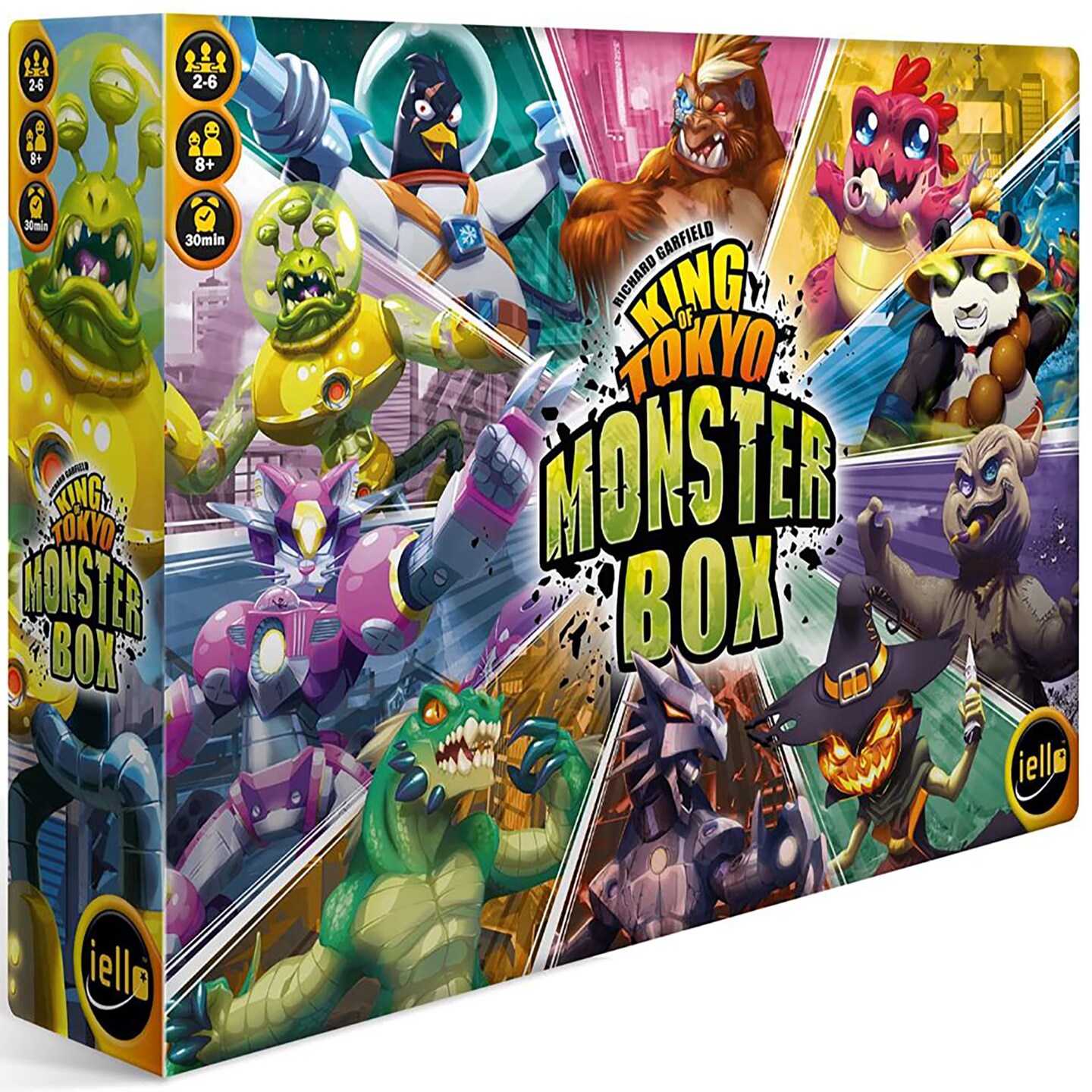 King of Tokyo: Monster Box - All in One box, Includes Base Game &#x26; Expansions, IELLO Board Game, Ages 8+, 2-6 Players, 30 Min