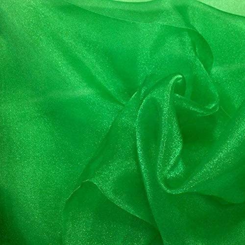 1 Yard Sparkle Crystal Sheer Organza, 60″ Wide 100% Polyester Shiny Fabric
