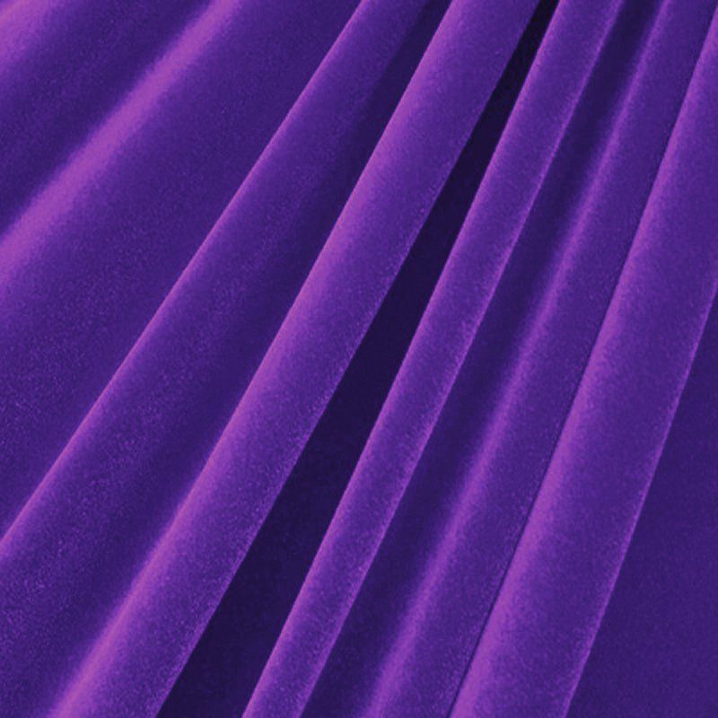 1 Yard Stretch Velvet Fabric Soft Medium Weight Sheen 4-Way Stretch 58/60" Width