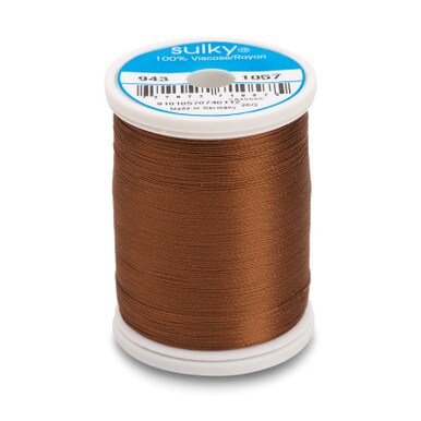 Sulky 40 Wt. Rayon Thread- Dk. Tawny Tan - 850 yd. Spool | Michaels