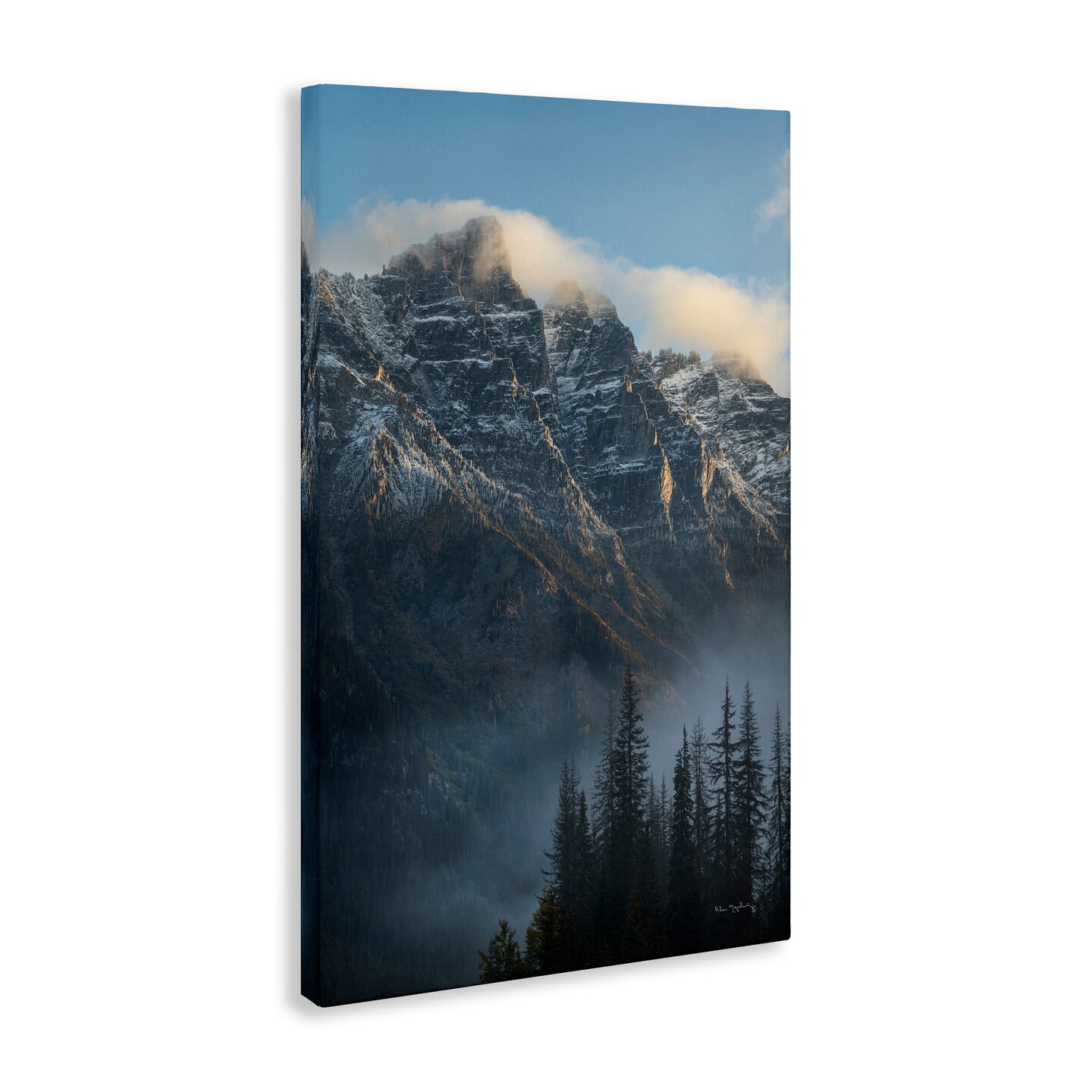 Stupell Industries Mount Tupper Mist Canvas Wall Art Design by Alan Majchrowicz